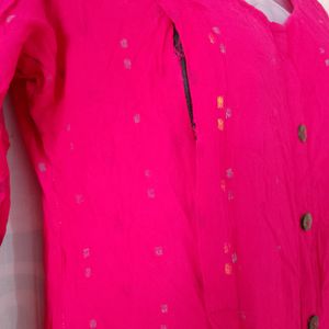 Pink Printed Kurti