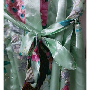 Kimono Style Satin Robe