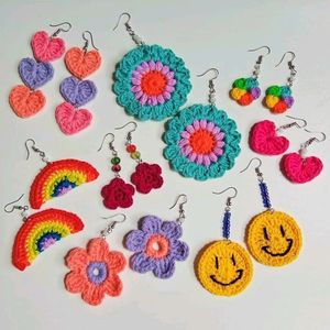 Crochet 🧶 Earrings 😍