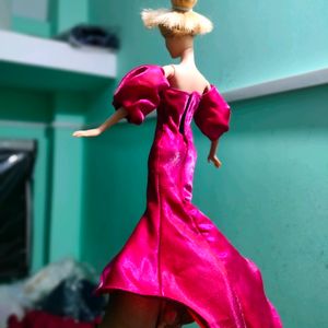 Pink Mermaid Gown For Barbie Doll 🥰