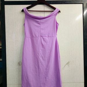 Lavender Off Shoulder Dress