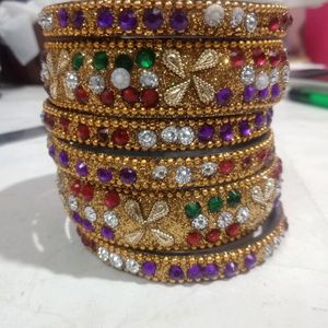 Wedding Fancy Steel Bangles Set For Girls