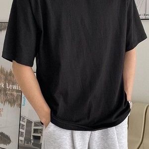 Black oversized t shirt frenchterry