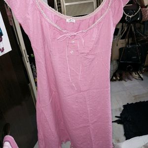 Pink Cottagecore Dress