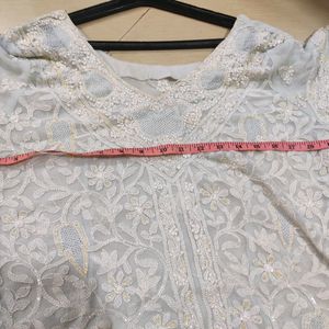 Chikankari Type Kurti With Dupatta