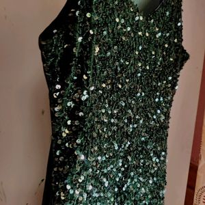 Green Sparkle Bodycon Dress