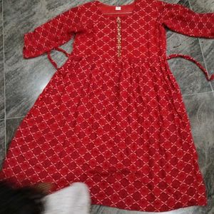 New Mirror Work Anarkali Kurti