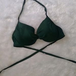 H&M Teal Shade Knotted Stylish Bikini Top👙