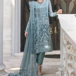 Blue Diamond Pakistani Dress 💎