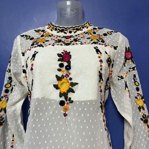 Korean Designer White Top