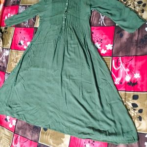 Olive Green Frock...