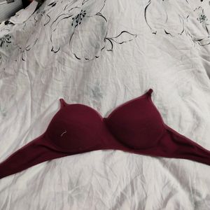 Maroon Padded Bra