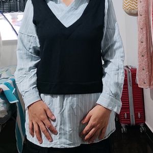 Shirt Attached With Vest