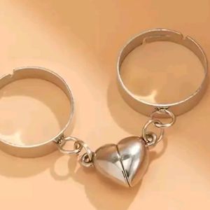 Magnetic Alloy Heart Rings