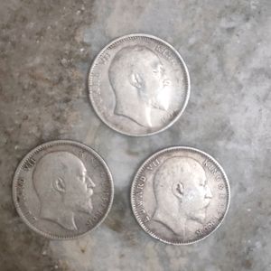 One Rupee Rare Silver Coin ( Pack Of 3 )