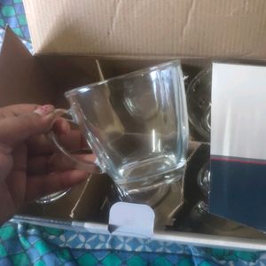 Karbon Casual 6 PCS Glass Tea Cup - 190ml