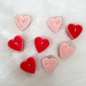 Rose Heart Tea Light Candles