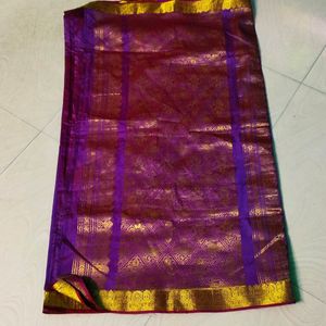 Purple Clour Gadwal Saree