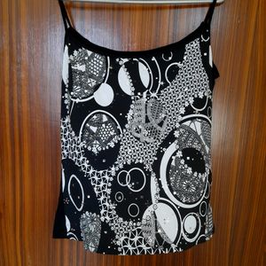 Black And White Top Sleeveless