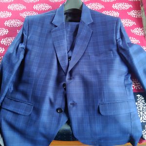 COMBO OF NAVY BLUE RAYMOND BLAZER SET & GREY One