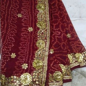 Bandhani Saree With Blouse