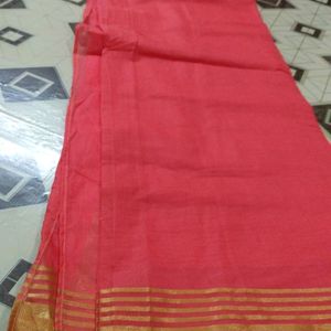 Golden Border Pretty Saree