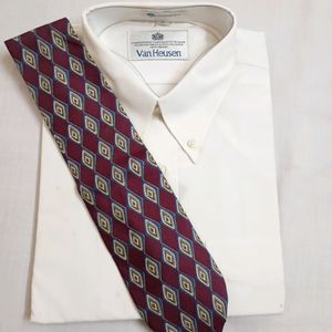 Bert Pulitzer Maroon Pattern Men's Tie