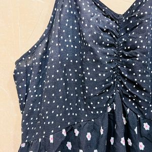 Women Black Floral Dress