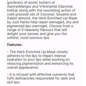 Just Herbs Lip Mask