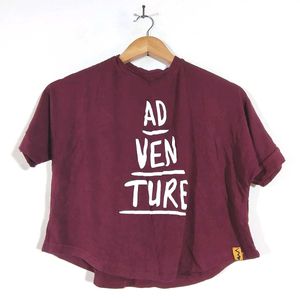 Burgundy Print Top (Women's)