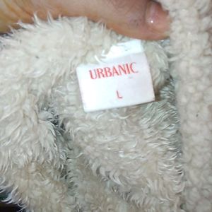 Urbanic Faux fur sweater Cream Colored