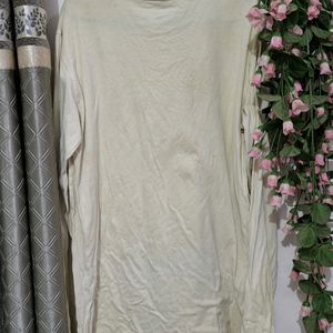 White Casual [Xl] Size T-shirt