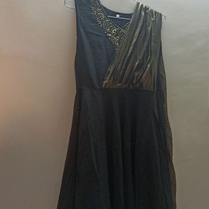 Maxi Dress For Party Wear Black