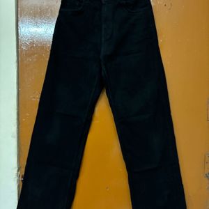 High Waist Black Wide Leg Jeans