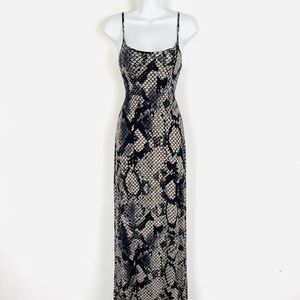 Topshop Snakeskin Print Maxi