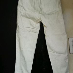 White Denim Pant