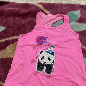 Panda Print Sando Top