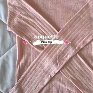 HnM Coquette Imported Pink Top