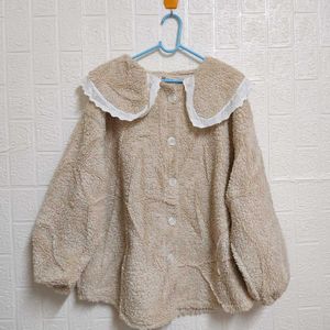 🎀Peter Pan Collar Teddy Jacket 🎀