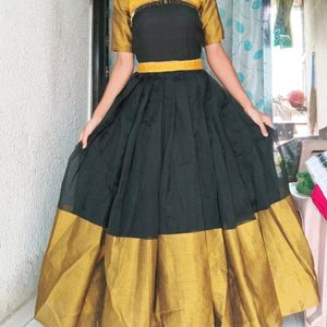 Black Gold Ethnic Gown