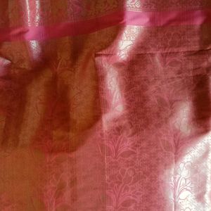 Peach Festival Wear Saree