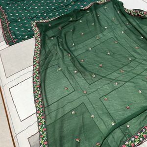 Green Kurta With Dupatta