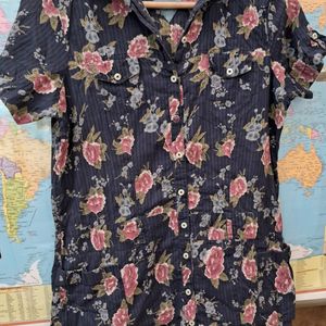 Lee Cooper Cotton Floral Shirt For Girls