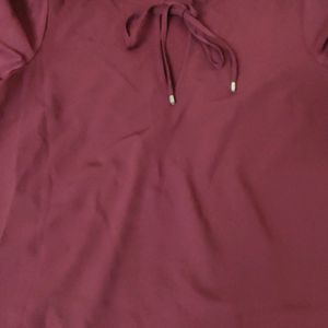 Maroon Formal Top