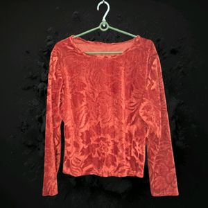 Velvet Sun Shine Orange Top