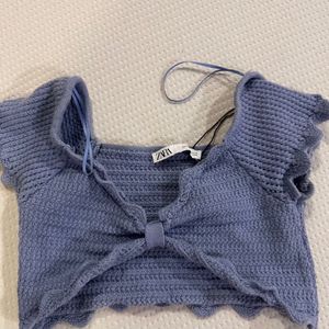 ZARA KNIT CROP TOP