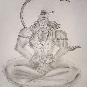 Bajarangbali Hanuman Sketch