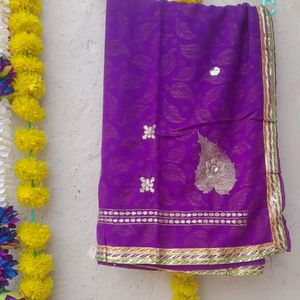 Purple Saree