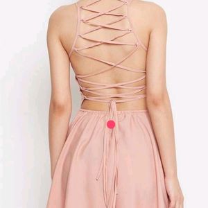 Backless Flair Dress