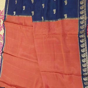 Good Condition Mysoore Silk Saree For Sale